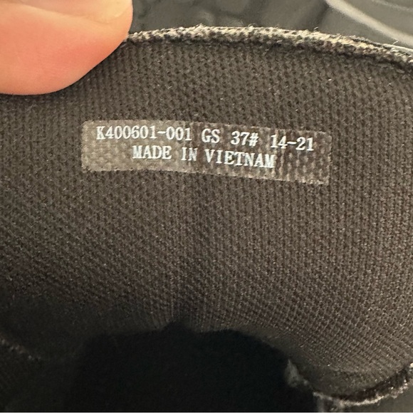 Camper Black Boots Leather Lace Up Gorpcore Grunge Motorcycle Biker Size 6.5 - Picture 11 of 11